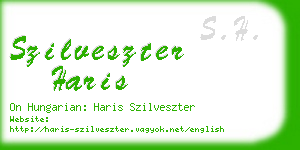 szilveszter haris business card